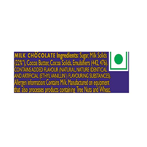 Image of Cadbury Dairy Milk Chocolate Bar, 13.2 Grams, ( Pack of 1 )
