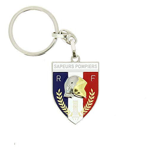 Porte Clés Métal Sapeurs Pompier Ecusson Equipements - Multicolore - Patrol