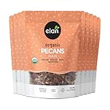 Elan Organic Raw Pecans, Unsalted, Unroasted, Shelled Raw Nuts, Non-GMO, Vegan, Gluten-Free, Kosher, Healthy Snacks, 8 pack of 4.4 oz