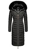 MATERIAL: Langer Outdoormantel aus elegant matt schimmerndem Obermaterial mit variierender Steppung, das geschmeidiges Innenfutter und die dicke Wattierung hält an kalten Tagen wunderbar warm