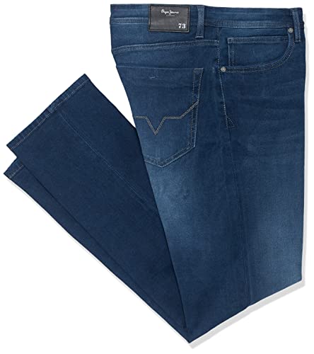 Image of Pepe Mens 5 Pocket Whiskered Effect Jeans