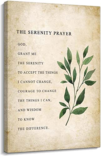 The Serenity Prayer Poster Landscape Decor Bedroom Canvas Wall Art