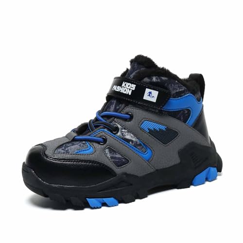Zapatillas de senderismo de invierno para niños con suela aislada térmica