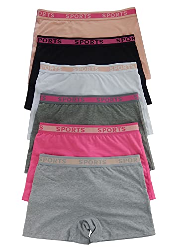 Viola's Secret Wholesale 12 pack of Women cotton boxer underwear panty (S, P8900)