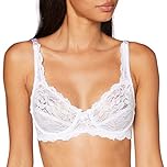 Marlon Women's Sarah Lace Underwired Bra, White, 44C