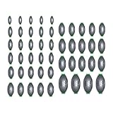 49Stück Tropfenform Angelgewichte,Abnehmbare Angelgewichte,Plombs pour Pêche,Angeln Angel Bleie Set,Angel Gewicht bleifrei,Blei Angeln Grundblei,Outdoor-Angelausrüstung 2g 3g 4g 5g 6g 7g 8g 9g 10g 12g
