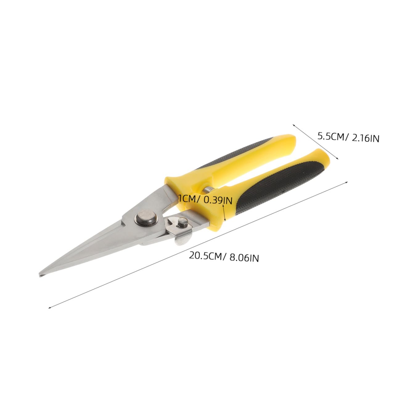 Gatuida Tijeras Cortadoras De Metal Acero Inoxidable 2 Piezas Resorte Automático Herramienta De Corte De Chapa Metálica Para Construcción y Techos Uso Industrial