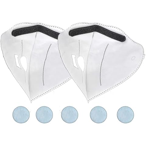 Original Rsenr R11 Electric Wearable Air Purifier Fan Filter*5, Inner White Filter*1 Cover