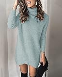 🔶Pullover-Material: Die Oberseite der Rollkragenpullover für Damen besteht aus weichem und bequemem geflochtenem Strick, der einfach und angenehm zu tragen ist.