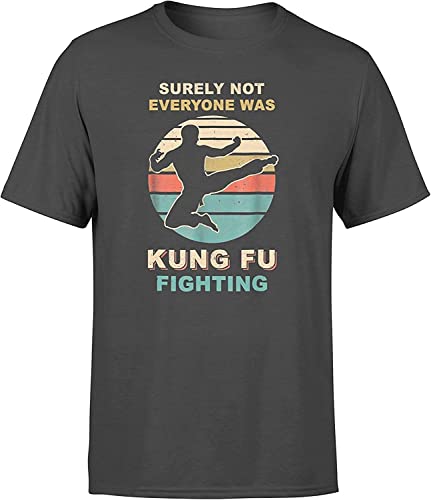 LUOTANGWI T-ShirtmitAufschriftSurelyNotEveryonewasKungFuFighting T-Shirts à Manches Courtes(Medium)