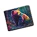 Coldinair Forest Bear Wallet for Boys,Cute Wallet for Kids 8-10,Leather Bi-Fold Wallet Small Wallets Slim Coin Purse for Teens Little Boy