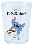 サンアート ディズニー 「 リロ&スティッチ 」 スティッチ(サーフィン) グラス ミニ 50ml クリア SAN2957-2