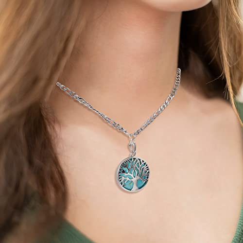 Beadthoven 10Pcs Tree Of Life Charms Pendants Mixed Natural Gemstone Pendants Platinum Round Healing Energy Stone Crystal Chakra Charms For Diy Necklaces Jewelry Making Accessories #TOP6