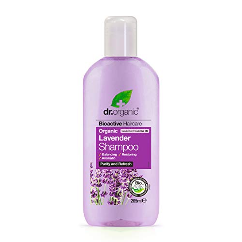 Dr. Organic Lavendel Shampoo reinem ätherischen Öl Balancing Haar Therapie Cover