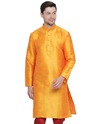 Image of VASTRAMAY Men's Cotton Silk Blend Kurta