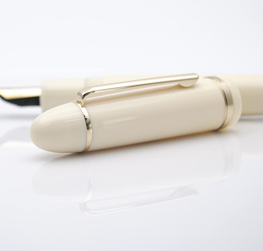 JINHAO X159 Resin Fountain Pen with Ink Converter (Extra Fine Nib, Gold Clip-Ivory White) - Image 4
