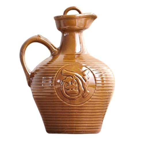 Hemobllo Pichet à Vin En Céramique Vintage 1 Litre Anse, Résistant à La Chaleur, Pot Multifonction Pour Maison, Restaurant, Bar Et Stockage De Vin