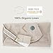 DORMIKID Linen Cover for Nursing Pillow • Premium Quality 100% Organic Oeko-Tex Standard • Case for Breastfeeding and Bottle Feeding Pillow • Soft and Breathable • Only Cover (Natur Linen)