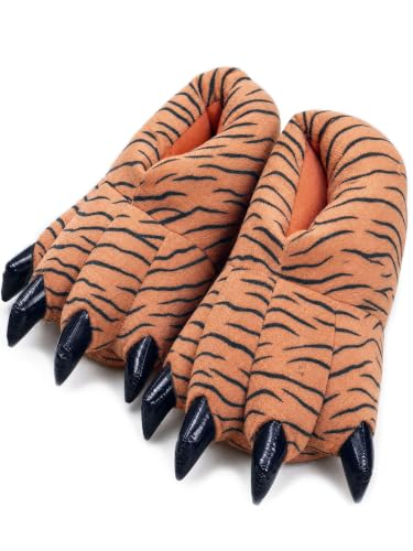 Image of acdiac Unisex Soft Monster Claw Slippers Fun Dino Slippers Animal Paw Shoes For Men Women Boy Girl With Home Halloween Party Cosply Costume Footwear