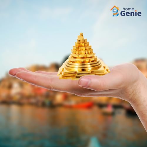 Home Genie Goddess Laxmi Maha Meru Shree Yantra Original Metal for Home Pooja Health Wealth and Prosperity - Image 7