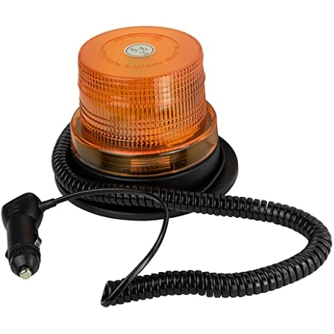 Blazer International 195C48AW LED Strobe Beacon with Magnetic Base, Amber Cover