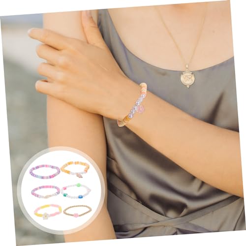 Bracelets décontractés adolescentes set de 6 bijoux perles d'argile mignonnes - 2