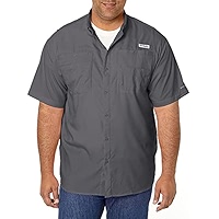 Chemise Columbia PFG Tamiami II – Homme Big 3X – Manches Courtes – Bleue – Neuve