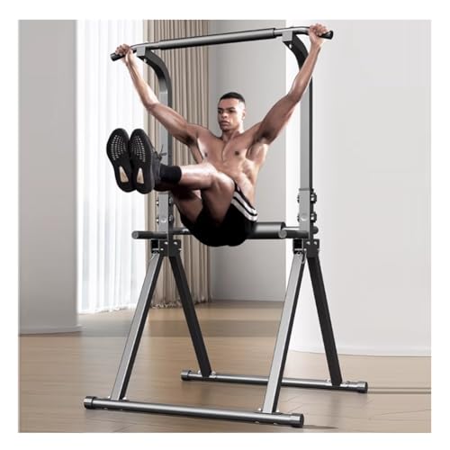 Barra de dominadas para gimnasio en casa, equipo de entrenamiento de fuerza plegable ajustable con diseño triangular para entrenamientos en interiores y exteriores