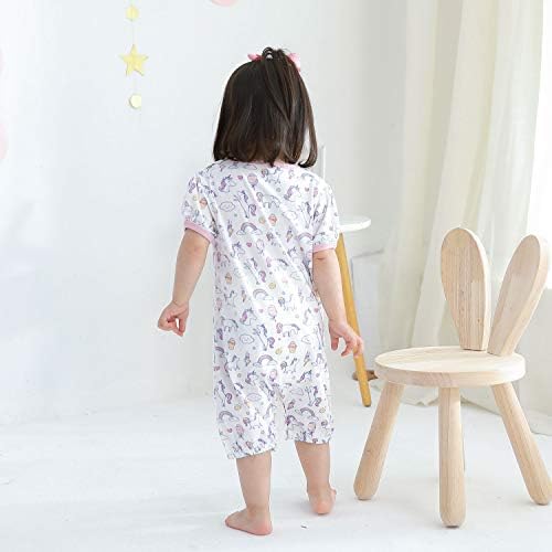 Zanie Youngsters Child Boy Rompers Brief Sleeve Snap Toddler Summer time Cotton Cute Garments, 2-Pack 7 41CIj02s1eL. AC