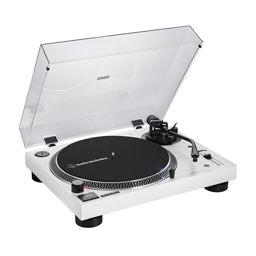 Image of Audio-Technica AT-LP120XBT-USB-WH Wireless Direct-Drive Turntable (Analog, Wireless & USB), Fully Manual, 3 Speed, Convert Vinyl to Digital, Built-in Pre-Amp, White