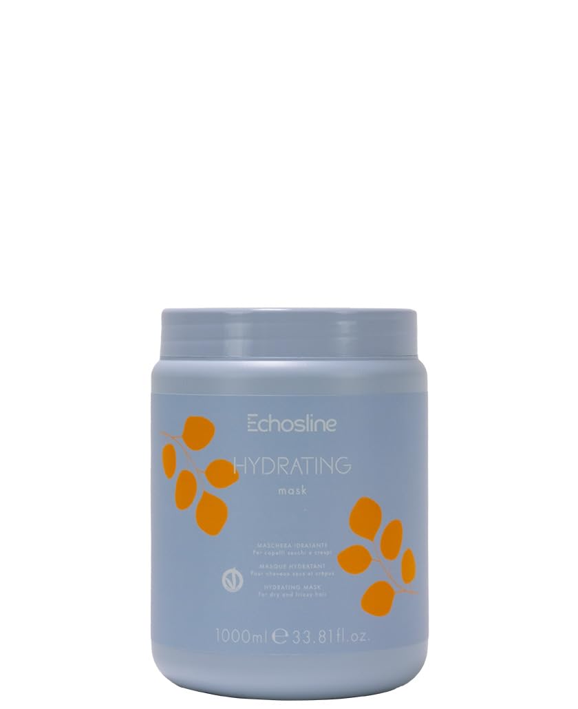 Echosline Moisturising Mask for Dry and Cracked Hair 1000 ml, white, 1 l (Pack of 1)