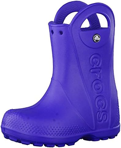 Crocs Kids' Handle It Rain Boots , Cerulean Blue, 13 Little Kid