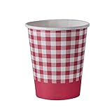 Picnic Themed 9 oz Disposable Paper Cups – Ideal for Family Dinner, Birthday and Picnic Parties(50 Pack)