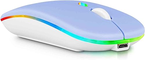 Miniatura 8 de UrbanX Ratón inalámbrico recargable de 2.4 GHz y Bluetooth, para Lenovo Tab M10 HD Gen 2, mouse inalámbrico Bluetooth para