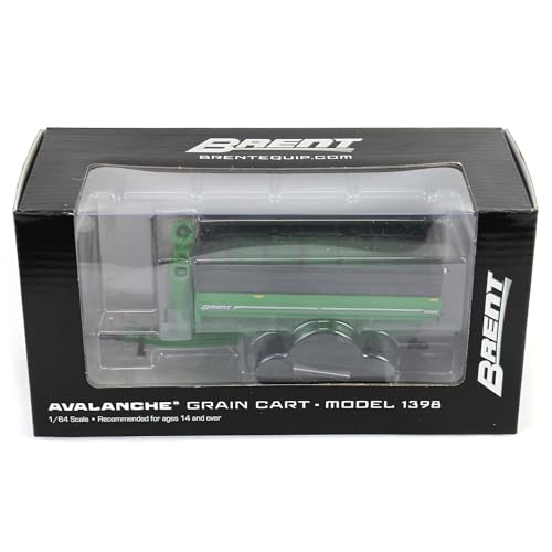 Spec Cast 1/64 Brent 1398 Grain Cart pista verde miniatura 5