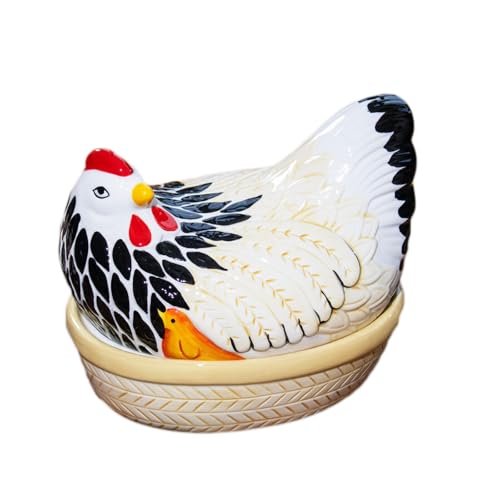 Colourful Mother Hen Nest Egg Holder Kitchen Storage Basket Chicken