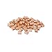 SwageRight MIL-SPEC Copper Swage Sleeves Clip & Ferrules (1/8 inch) – Oval Duplex Wire Rope Cable Crimping Loop Fittings (Pack of 50)