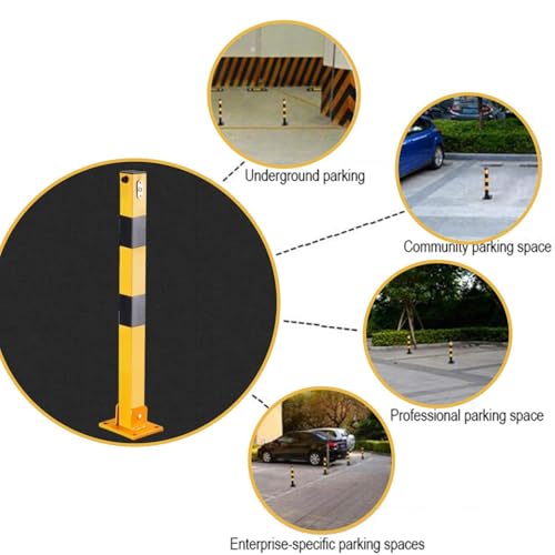 Borne de stationnement pliable : solution efficace contre le squat de parking privé - 6