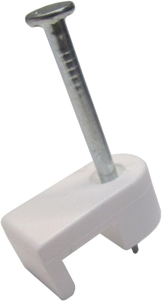 Gardner Bender PSW-160 Cable Staple, 100 Pack, White, 100