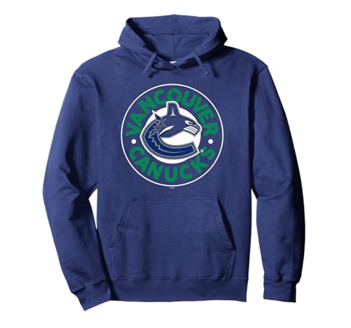 Vancouver Canucks Symbol Navy Blue Officially Licensed Pullover Hoodie