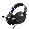 Skullcandy SLYR Pro Multi-Platform Over-Ear Wired Gaming Headset, Enhanced Sound Perception, AI Microphone, Works with Xbox Playstation and PC – Blue