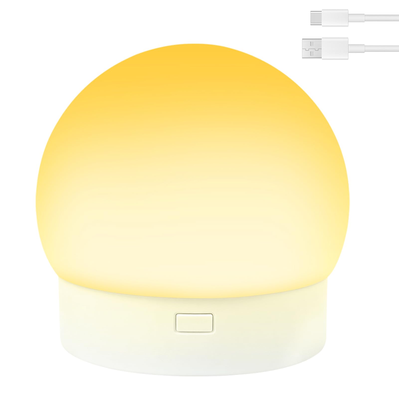 Alaoo Magnetic Led Night Light, 12 Color Modes LED Rechargeable Touch Switch Lamps Bedside, Portable Night Lights for Kitchen, Bedroom, Camping, Room Decoration