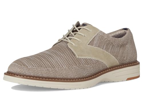 Image of Nunn Bush Mens Griff Plain Toe Knit Oxford Lightweight and Comfortable for Any Occasion Knit Lace Up