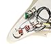 Musiclily Pro-SE ST-HH-OMHA Pre-wired Pickguard with Alnico 5 Humbuckers Mini Toggle Switch for Strat Style Electric Guitar, 4Ply Aged White Pearl