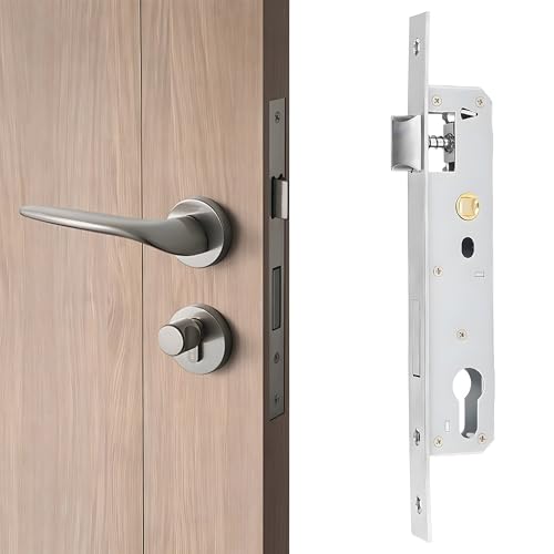 Edelstahl Einsteckschloss Entferung 85MM Dornmaß 25MM...