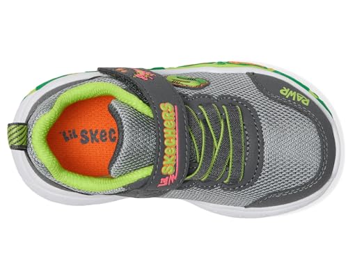 Skechers Scène de lecture pour les enfants, Carbone citron vert, 10.5 cm