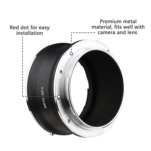 Adaptador de lente Mamiya 645 a GFX para usar ópticas clásicas en Fujifilm 7