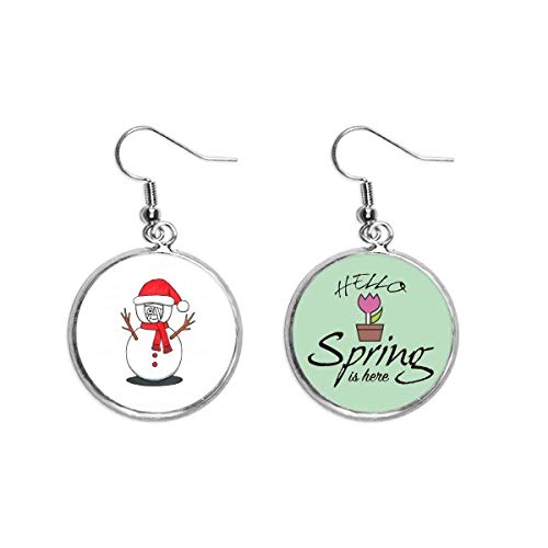 Pendientes de muñeco de nieve con bufanda para tus cenas navideñas y looks de invierno