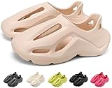 Foam Runner Sneakers Cloud Slides Pillow Sandals for Kids Boys Girls Fashion Walking Shoes Running Shoes Slippers Summer Beach Sandals Outdoor Indoor Big Kids Little Kids (Beige-1-1.5 little kid)