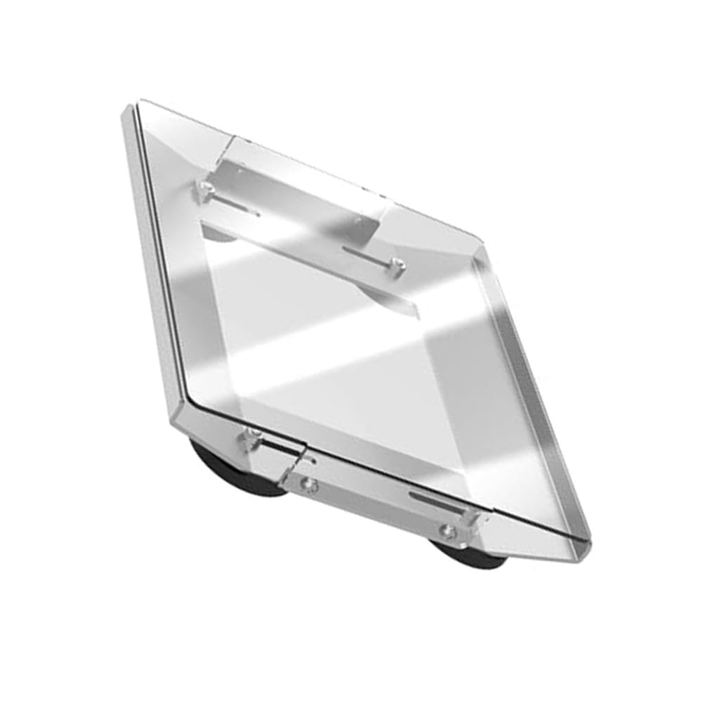 Staffa di montaggio in alluminio con copertura trasparente e base magnetica rivestita in gomma per Starlink Mini Caravan Camper Van Yacht Truck